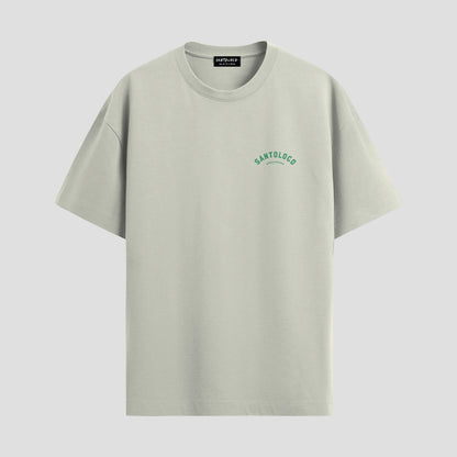 SantoLoco Munich Surfing is a MotorSport Antique White T-Shirt