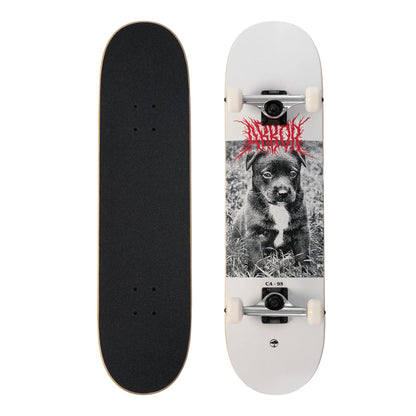 Arbor Revert Complete Skateboard Puppy White 8.25"