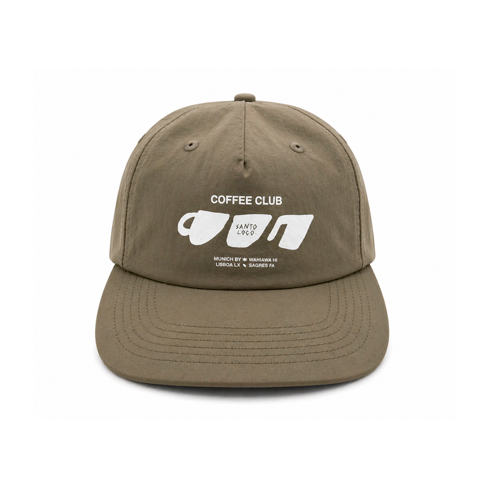 SantoLoco Coffee Club Cap Light Olive