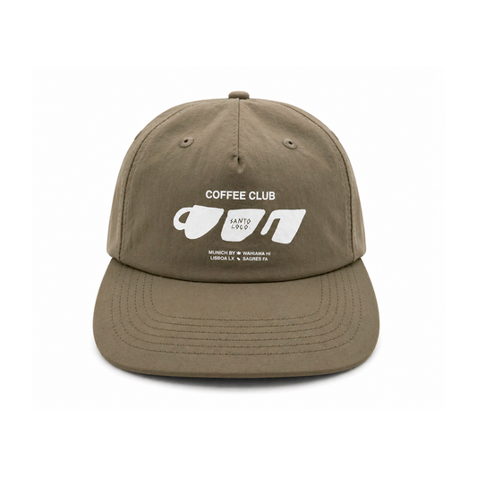 SantoLoco Coffee Club Cap Light Olive