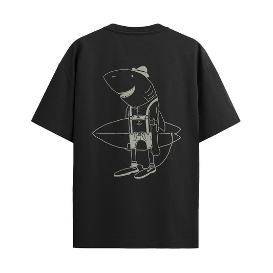 SantoLoco Bavaria Shark Tee Black – Rückseite