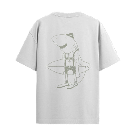SantoLoco Bavaria Shark Tee White – Rückseite