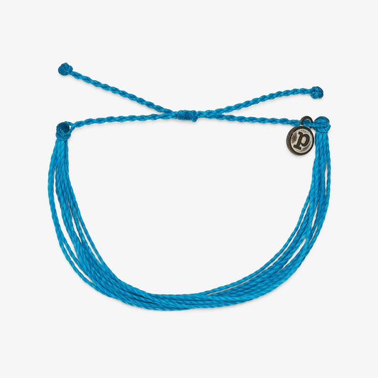 Pura Vida Bright Solid Bracelet Neon Blue
