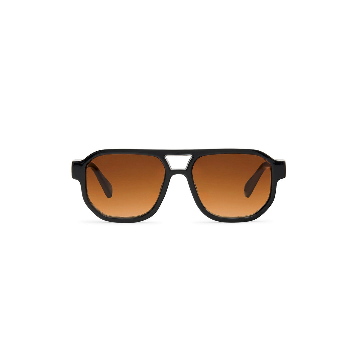 Brto Recycled Sunglass Black Darkbrown