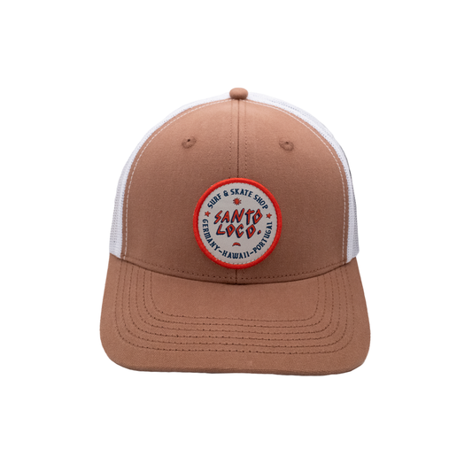 Boné de camionista SantoLoco Logo Earth