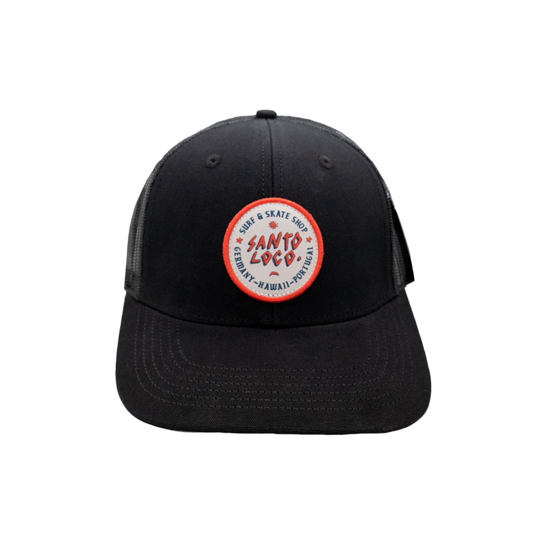 SantoLoco Logo Trucker Cap Schwarz