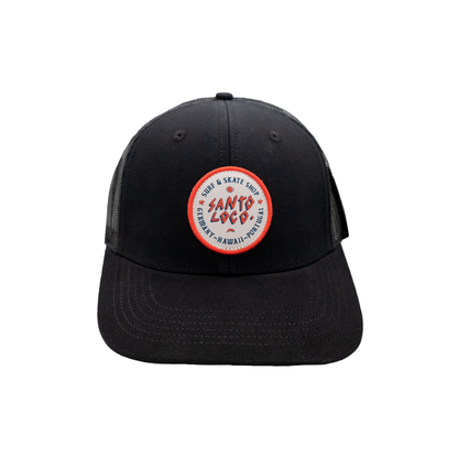SantoLoco Logo Trucker Cap Schwarz