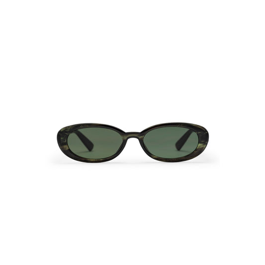 CHPO Alice Sunglasses Smoke Green / Green Burgundy / Brown