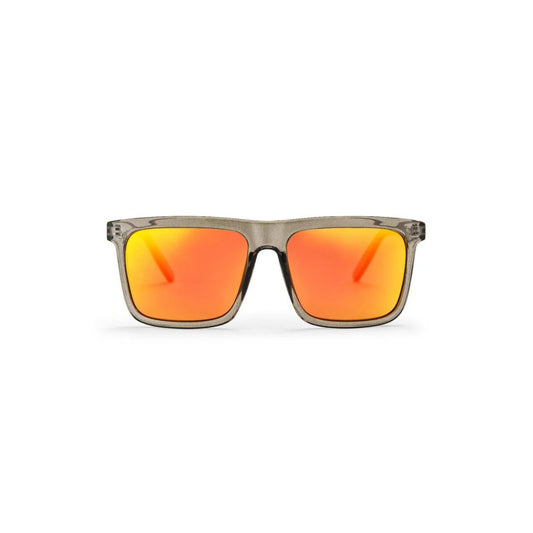 CHPO Bruce Sunglasses Grey Red Mirror Grey