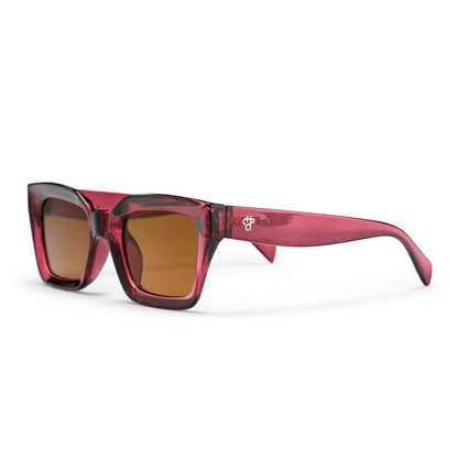 CHPO Anna Sunglasses Black / Leopard Brown / Burgundy