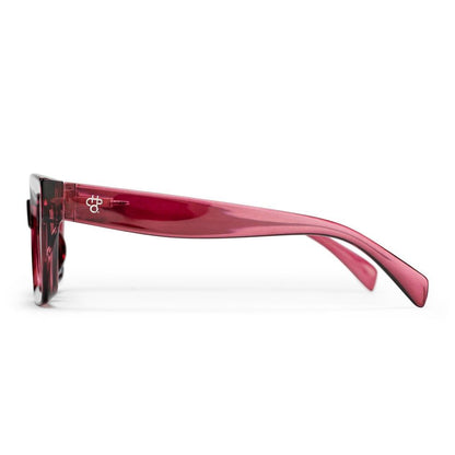 CHPO Anna Sunglasses Black / Leopard Brown / Burgundy