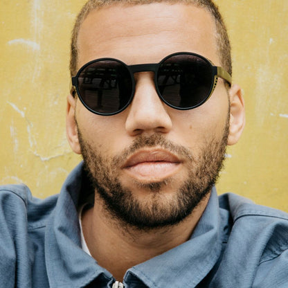 CHPO Rille Sunglasses Mustard Matte Black