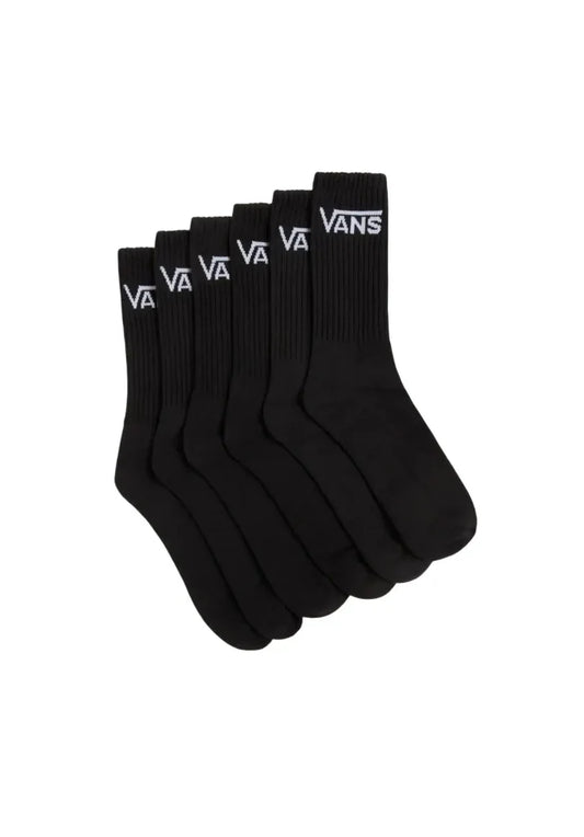 Vans Classic Crew 6er Pack Socken Schwarz