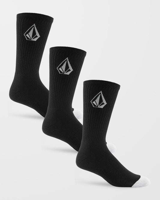 Volcom Full Stone Sock 3er-Pack Schwarz