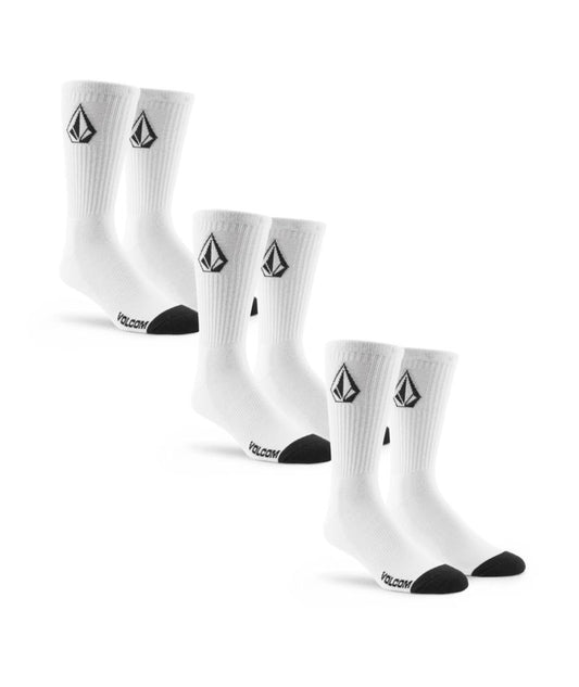 Volcom Full Stone Sock 3er-Pack Weiß