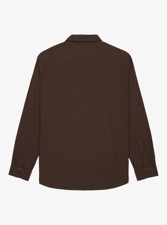 Quiksilver Motherfly Langarmshirt, einfarbig, braun