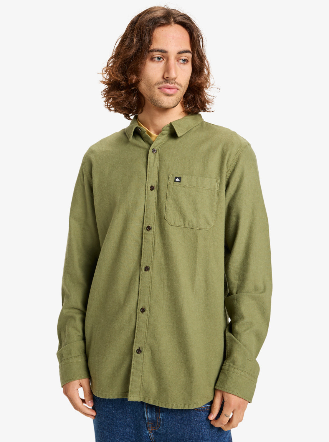 Quiksilver Motherfly Solid LS Shirt Green