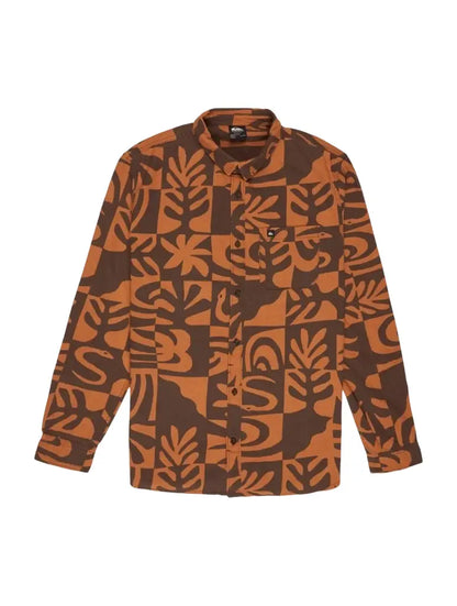 Quiksilver Motherfly Printed LS Shirt Desert