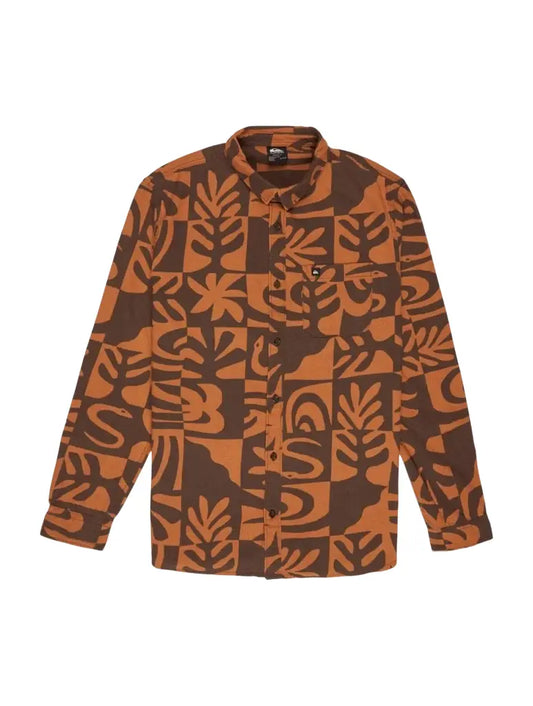 Quiksilver Motherfly Printed LS Shirt Desert