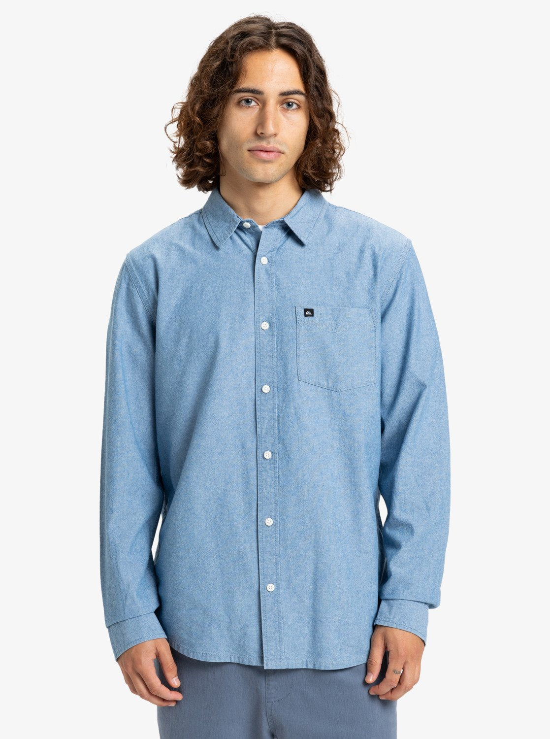 Quiksilver Yosemite Chambrayls Shirt Blue