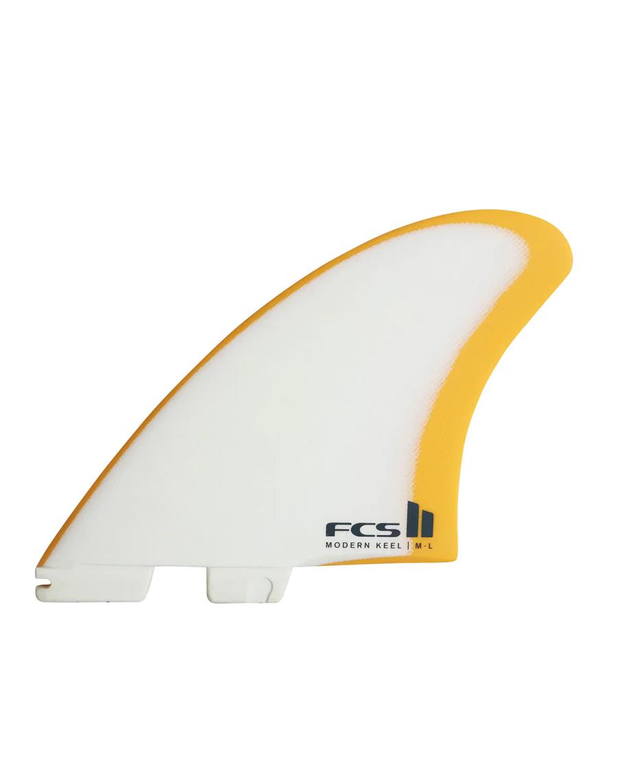 FCS II Modern Keel PG Mango/White Twin Retail Fins