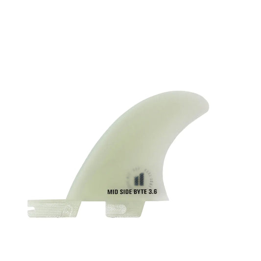 FCS 2 Mid Side Byte PG 3.6" Clear Fins