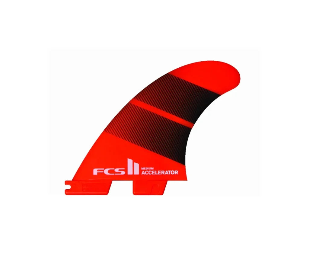 FCS II Accelerator Neo Glass Small Tang Gradient Tri Fins