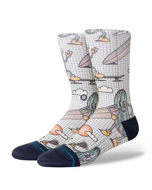 Stance Feeling Pickled Crew Socks Cream