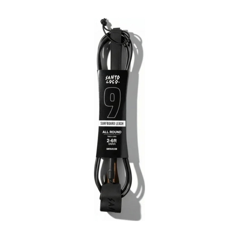 Corda de segurança premium SantoLoco para surf de 9 pés