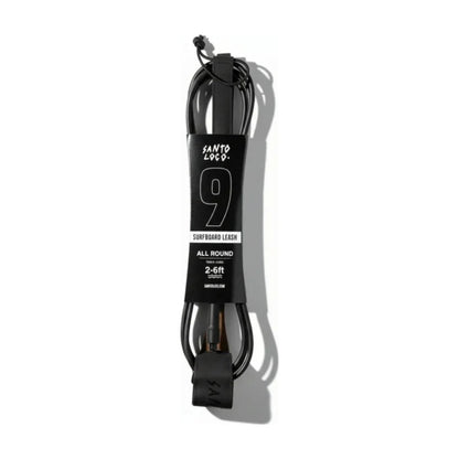 Corda de segurança premium SantoLoco para surf de 9 pés