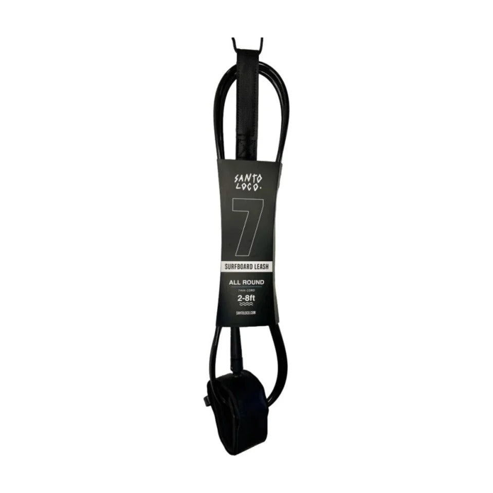 Corda de segurança SantoLoco premium para surf de 2,13 m (7 pés)