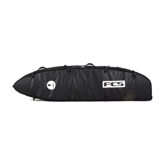 FCS Travel 3 Wheelie Fun Board 7'6 Boardbag Boardbag Black/Grey