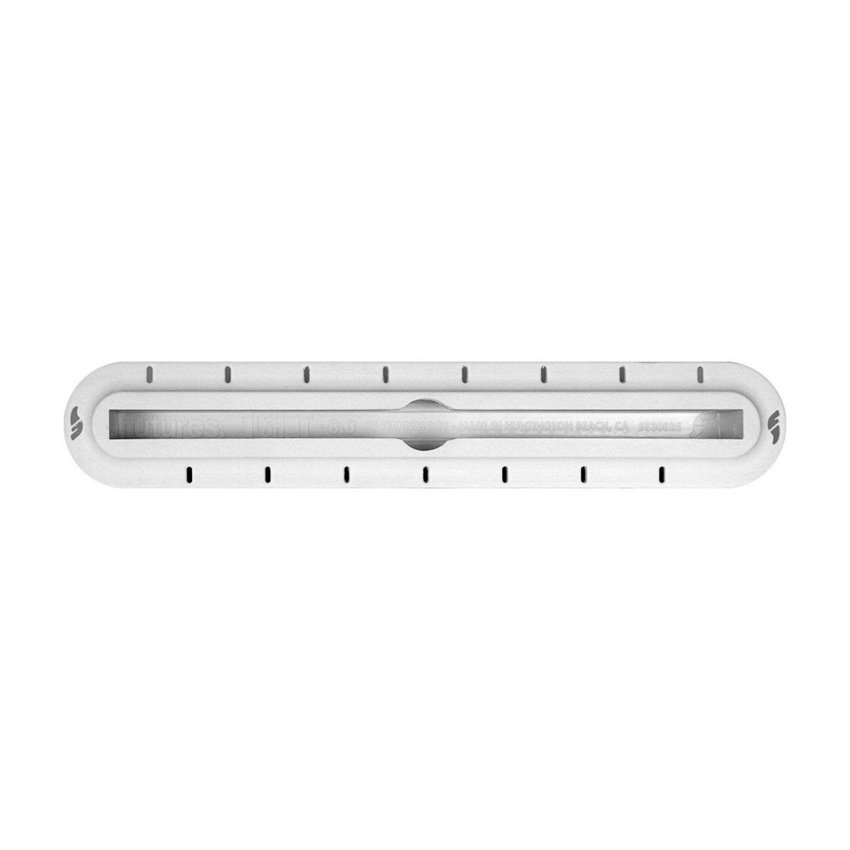 Caixa de quilha Futures 8" branca de 1 tiro