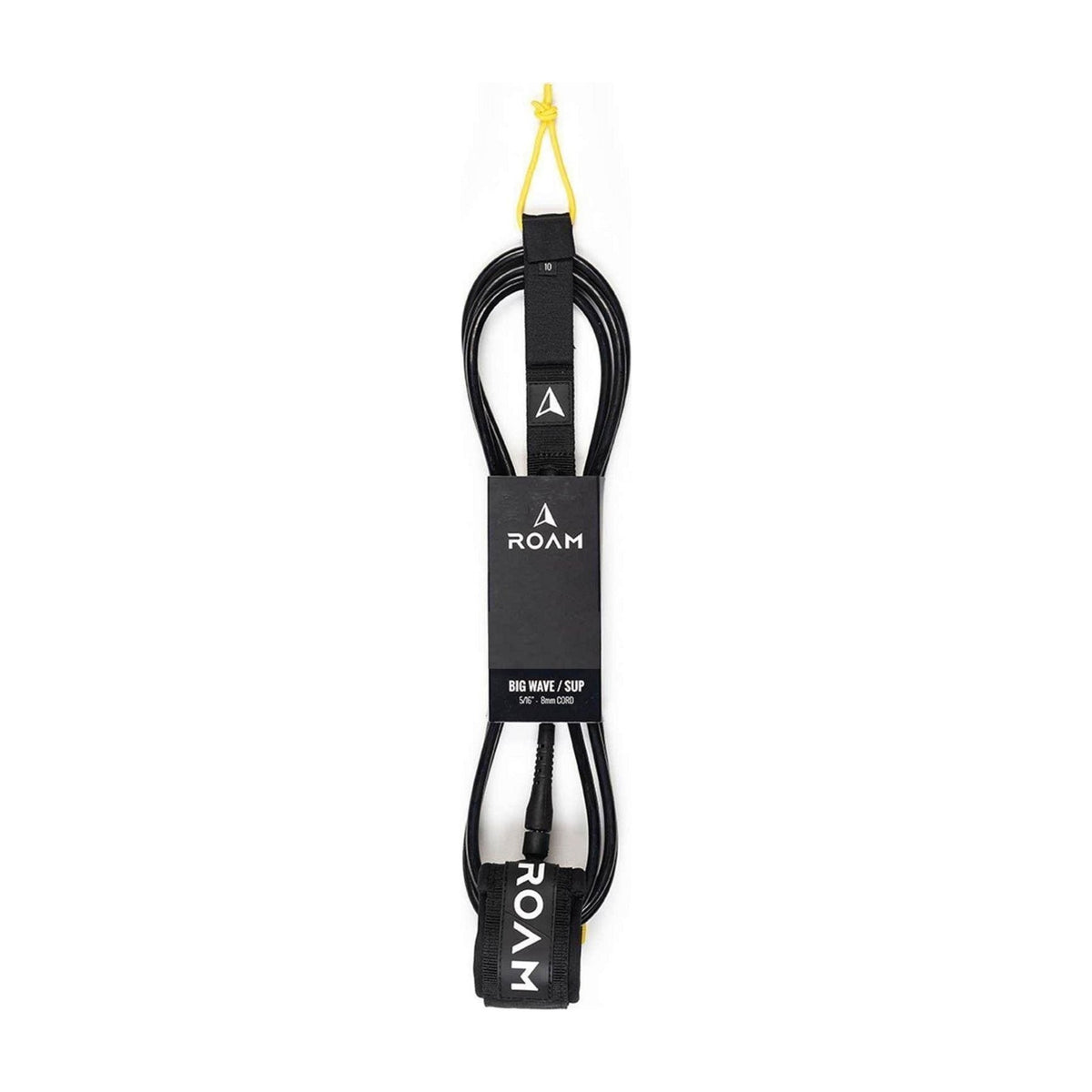 ROAM Surfboard Leash Big Wave Black