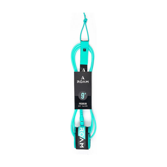ROAM Surfboard Leash Premium 9.0 Green