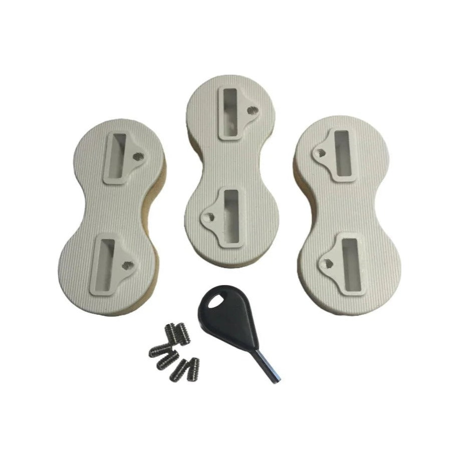 Finnenstecker Produktionsset für FCS Fusion 5° Weiß