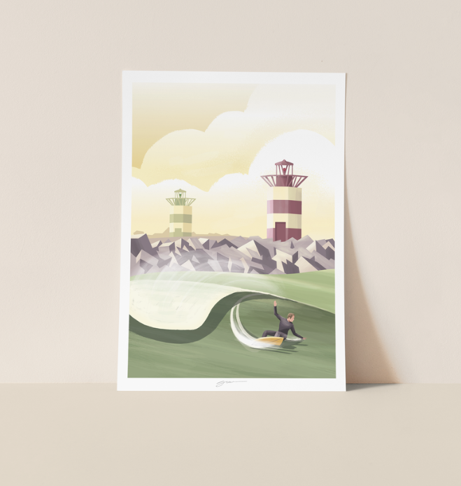 Surf Print Studio Trev "Harbors"