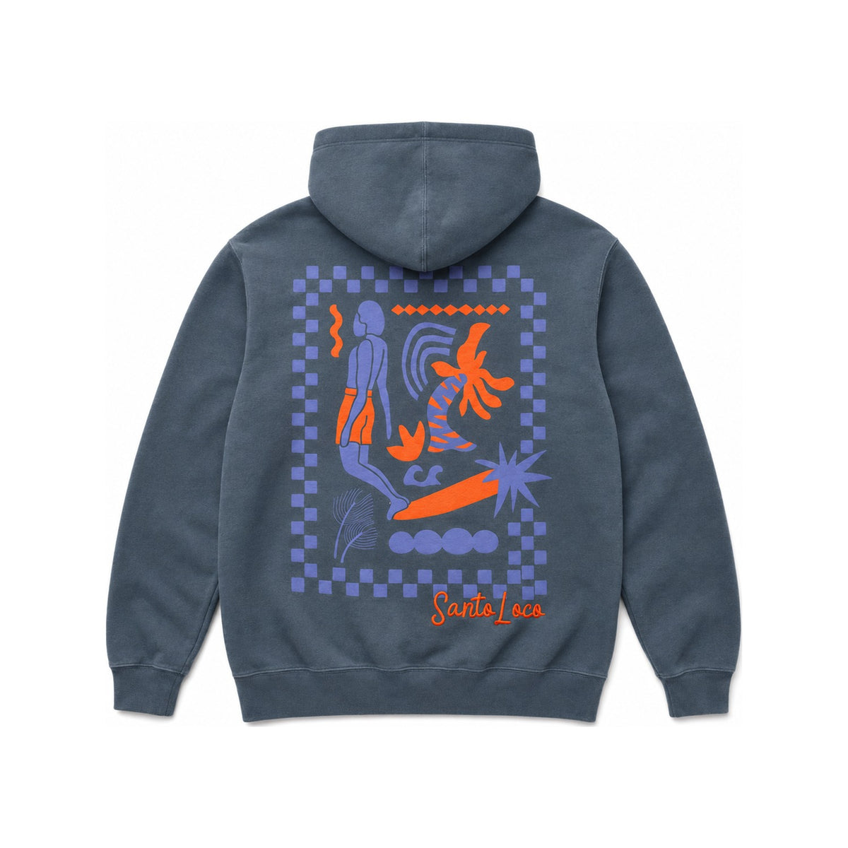 SantoLoco Lizzy Longboard Kapuzenpullover Navy