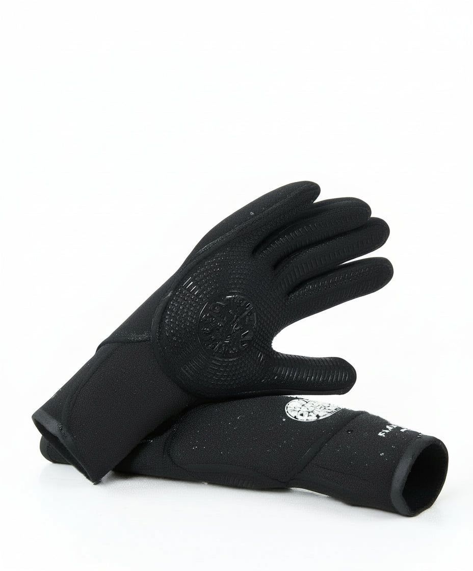 Rip Curl Flashbomb 3/2 5 Finger Glove Black Black