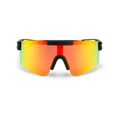 CHPO Luca Sonnenbrille Schwarz/Rot verspiegelt Schwarz/Rot verspiegelt