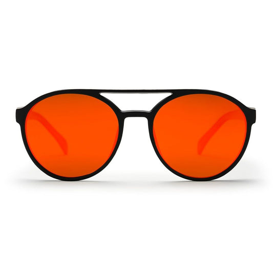 CHPO Rickard Sunglasses Black/Red Mirror Black
