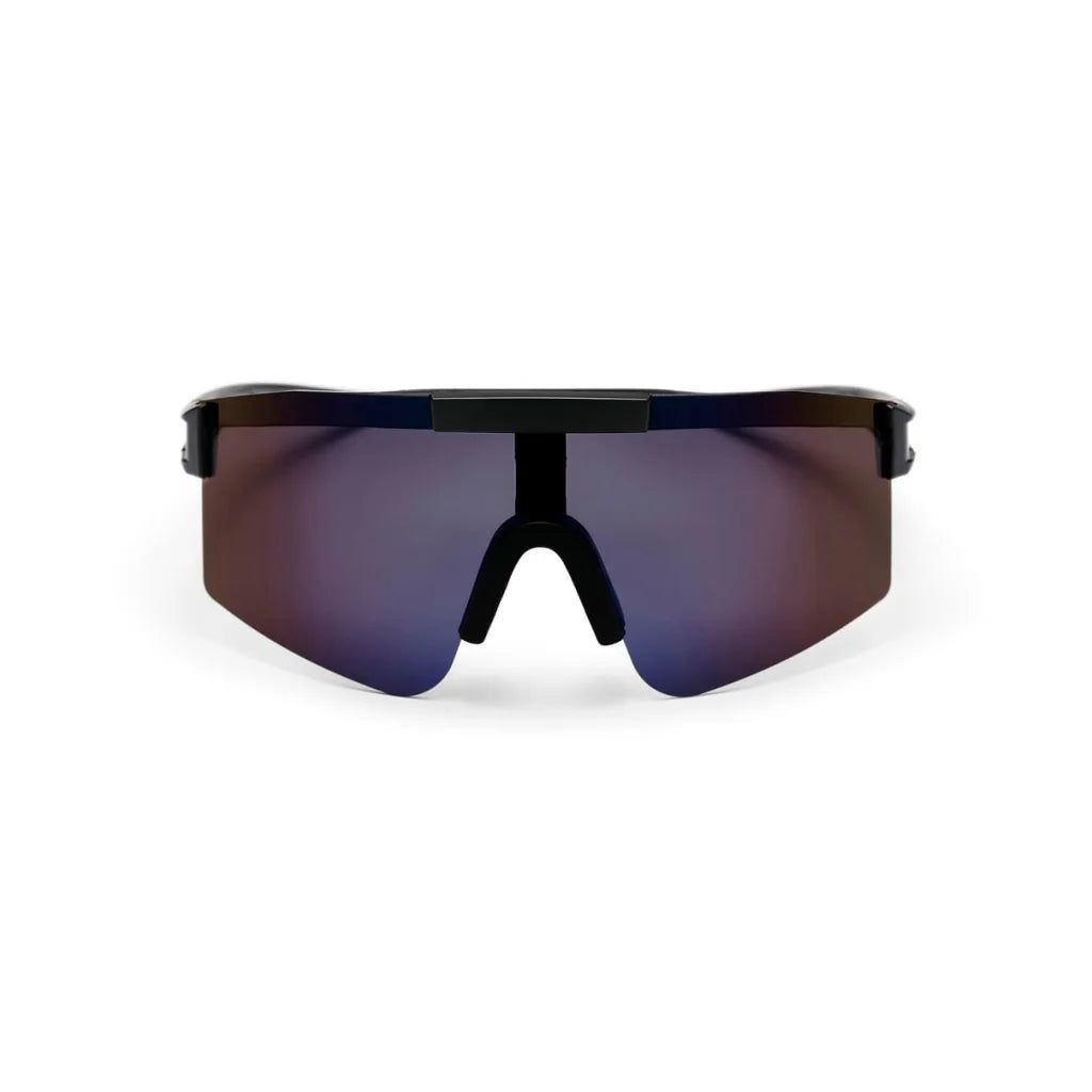 CHPO Luca Sunglasses Matte Black Matte Black / Dark Purple Mirror
