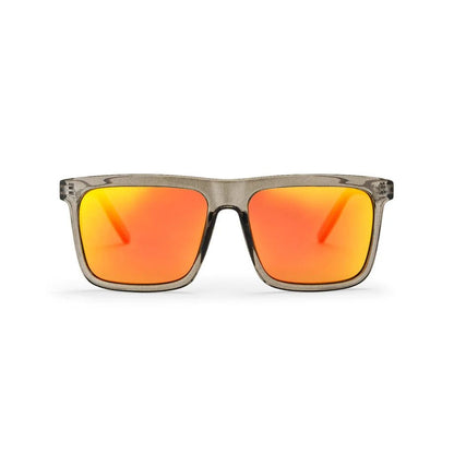 CHPO Bruce Sunglasses Grey Red Mirror Grey