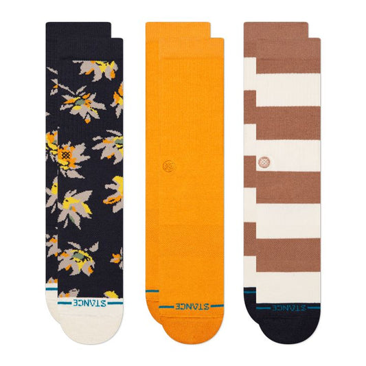 Stance Equinox Crew 3 Pack Socks Navy Navy