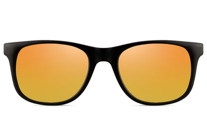 Brto Recycled Sunglass Kids Black Orange