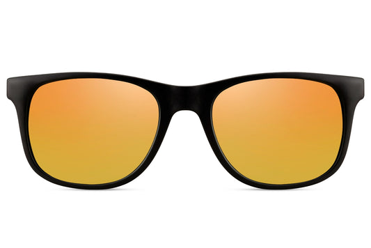 Brto Recycled Sunglass Kids Black Orange