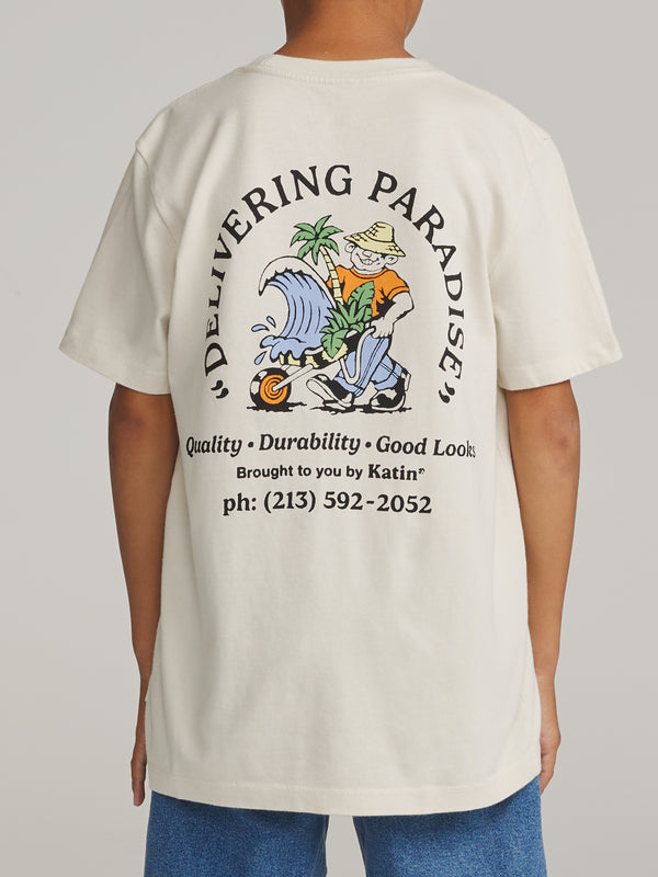 Katin Boys Garden Tee Vintage White