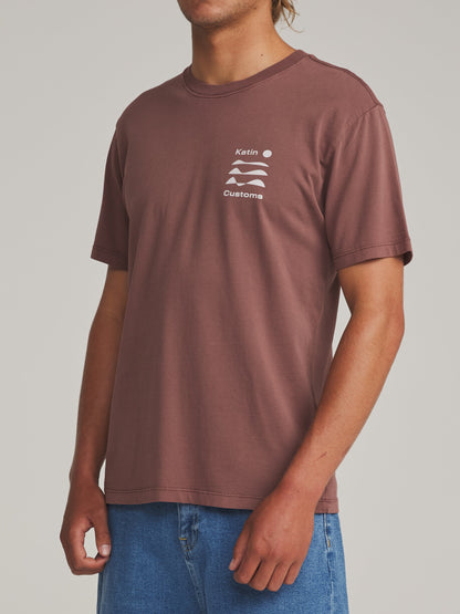 Katin Frequency Tee French Roast Vintage Wash