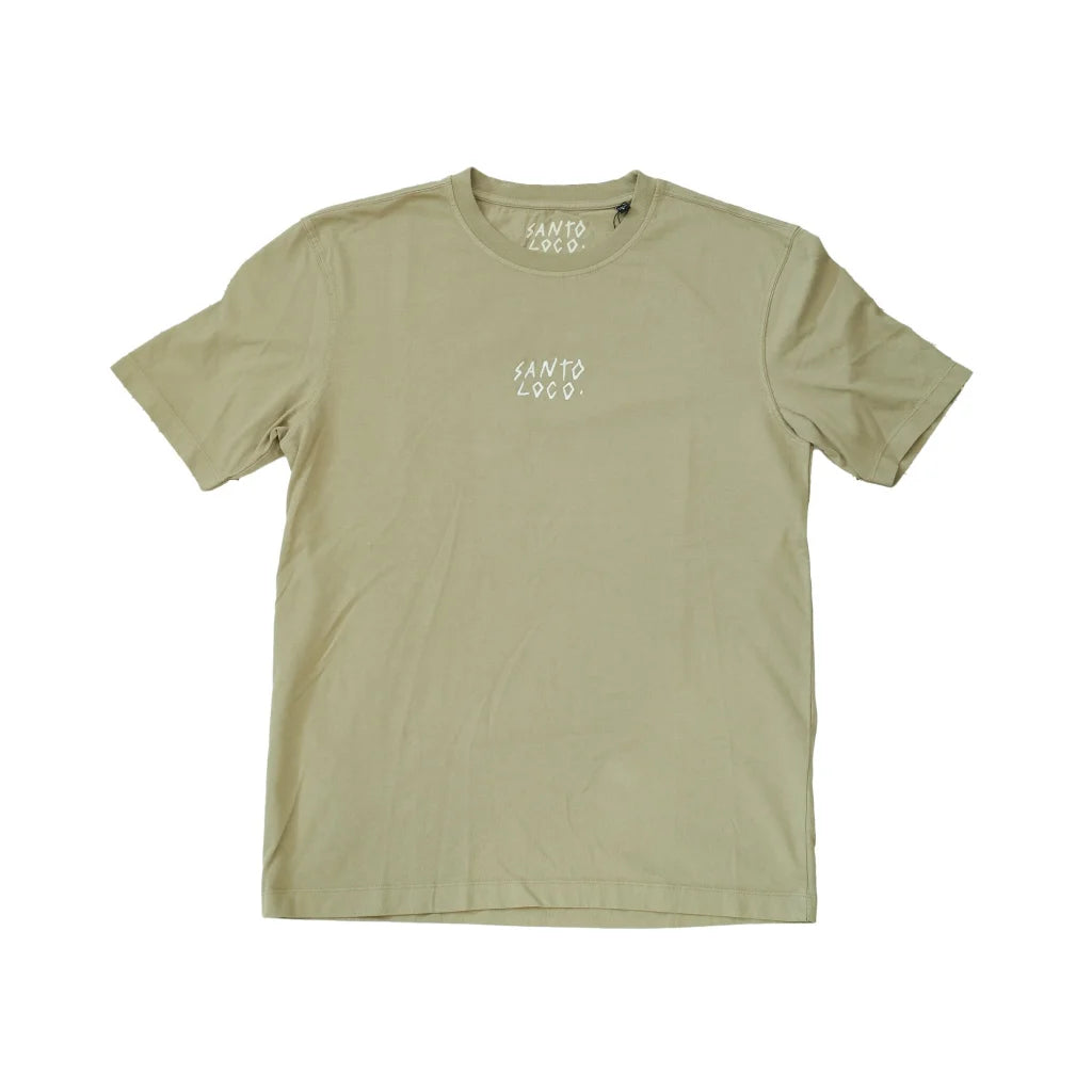 SantoLoco Stick Logo T-Shirt Beige