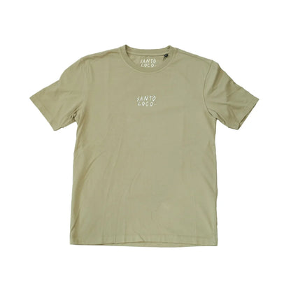 SantoLoco Stick Logo T-Shirt Beige